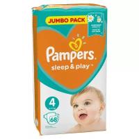 Подгузники Pampers Sleep & Play, размер 4, 68 шт