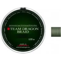Dragon, Шнур Team Dragon, 135м, 0.20мм, 20.60кг, серо-зеленая