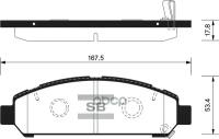 Колодки Тормозные Toyota Venza 08- Передние Sangsin brake арт. SP1454