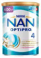 Смесь сухая Optipro Nestle NAN 4 молочко для роста иммунитета и развития мозга с 18 мес, 400 г