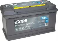 Exide Ea1000 Premium_аккумуляторная Батарея! 19.5/17.9 Евро 100ah 900a 353/175/190 Carbon Boost EXIDE арт. EA1000