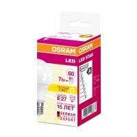 Лампа светодиодная OSRAM LS CLA60 7W/827 230VFR E27 4058075096387