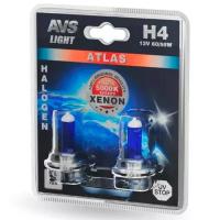 Лампы галогенные AVS h4 55w 2шт xenon effect