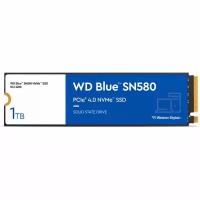 Внутренний SSD-накопитель 1000Gb Western Digital Blue SN580 (WDS100T3B0E) M.2 PCIe NVMe 4.0 x4