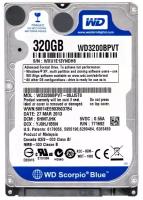 Жесткий диск Western Digital WD3200BPVT 320Gb 5400 SATAII 2,5" HDD