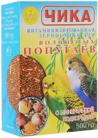 Чика корм дволнистых попугаев с минеральной подкормкой 500г