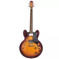 EART E-335 Brown Sunburst электрогитара, цвет санберст