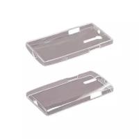 Силиконовый чехол для Sony Xperia S TPU Case белый прозрачный