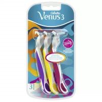 Бритва Gillette Venus 3, одноразовая, 3 шт