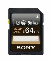 Карта памяти Sony sdxc 64 gb uhs-i (95r/90w) (sf-64uz)