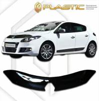 Дефлектор капота для Renault Megane 2008-2014 хэтчбэк Classic черный