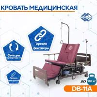 Кровать электрич. Мед-Мос DB-11А (ME-6528H-04) ЛДСП Венге (спинки с прорезью) с матрасом