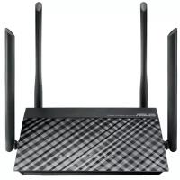 Wi-Fi роутер ASUS RT-AC1200 802.11abgnac 1167Mbps 2.4 ГГц 5 ГГц 4xLAN USB черный