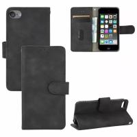 Кожаный чехол книжка Calf PU leather с подставкой для iPod Touch 5 / 6 / 7 (Black)