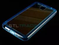N900 Note 3 Samsung Galaxy Задняя прозрачная накладка+бампер синяя в тех.уп