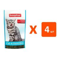 Лакомство BEAPHAR CAT-A-DENT BITS для кошек подушечки для зубов (35 гр х 4 шт)