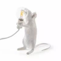 Seletti 14884 standing MOUSE лампа настольная мышь с лампочкой