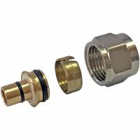 Фитинг компрессионный для труб PEX-AL-PEX 16х2,6х1/2" STOUT