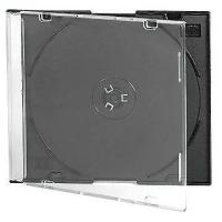 Бокс для дисков 1CD Slim Case черный