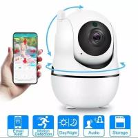 Беспроводная поворотная мини ip-камера наблюдения Видеоняня WiFi Intelligent Camera 360