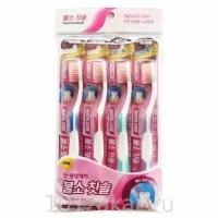 Dental Care Fluorine Toothbrush Set набор зубных щеток c фтором средней жесткости и мягкой, 1 шт