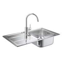 Кухонная мойка со смесителем Grohe К400, нерж. сталь 31570SD0