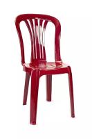 Пластиковый стул бордовый