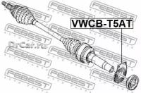 FEBEST Подшипник привода VOLKSWAGEN TRANSPORTER/MULTIVAN T5 03-15