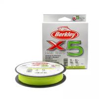 Плетеная леска Berkley X5 150м Ярко-желтая 0,12мм 4,5кг