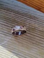 Серебряное кольцо Молитва Спиридону с фианитами, размер 17.5