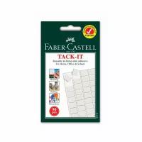 FABER-CASTELL Клеящие подушечки Faber-Castell TACK-IT белые, 90 штук /упаковка, 50 г, блистер