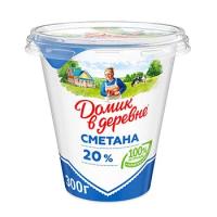 Сметана Домик в деревне 20% 300г, бзмж