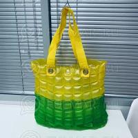 Надувная пляжная сумка 48 х 38 х 18 см Желто-Зелёная