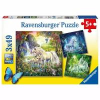 Пазл Ravensburger Единороги 49 эл. 3 шт