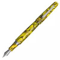 Перьевая ручка Montegrappa ELMO 01 Elmo 01 Fantasy Blooms Iris Yellow F. Артикул ELMO01-IY-FP-F