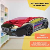 Кровать-машина чёрная Roadster "БМВ"