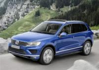 Пороги алюминиевые Rival Black для Volkswagen Touareg II 2010-2018