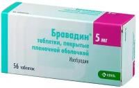 Бравадин, таблетки покрыт. плен. об. 5 мг, 56 шт