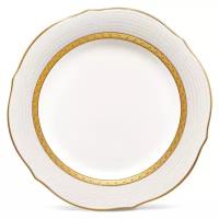 Тарелка акцентная Noritake Шарлотта Голд 23см