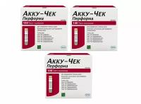 Тест-полоски Акку-Чек Перформа (Accu-Chek Performa) (100 шт. в уп.), 3 упаковки