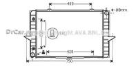 AVA Радиатор охлаждения Volvo C70 S70 V70