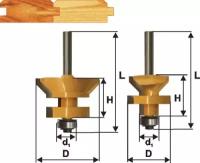 Набор фрез для изготовления вагонки 2шт. хвостовик 8 мм Энкор 46520