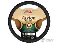 Оплётка руля PSV Action Fiber Эко кожа черная M