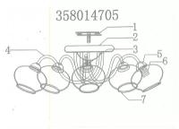 358014705 Грация 5*60W E14 220 V люстра