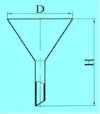 Воронка лабораторная в-56-80/в-100-150