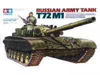 Военная техника Tamiya 35160 Tamiya Советский танк Т-72М1 с металлическими решетками радиатора и 1 фигурой (1:35)