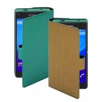 Чехол Muvit Чехол-книжка Muvit MFX Chameleon Folio Case для Sony Xperia Z5 зеленый/золотой SECHF0006