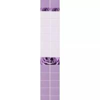Стеновая панель ПВХ Starline Unique Капли росы Фиолетовый 2700х250х8 мм