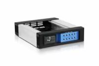 Корзина Procase T3-101-SATA3-BL 1 SATA3/SAS 6Gb hotswap aluminium mobie rack (1x5,25) Black/blue