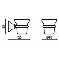 Стакан Bagno Associati Canova CA14292 бронза